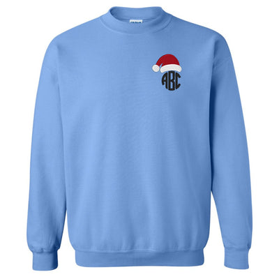 Monogrammed Santa Hat Crewneck Sweatshirt - United Monograms