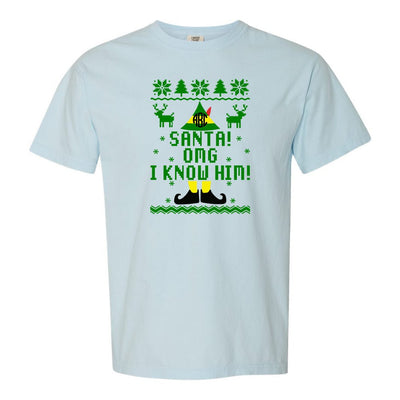 Monogrammed 'Santa, OMG I Know Him' T-Shirt - United Monograms