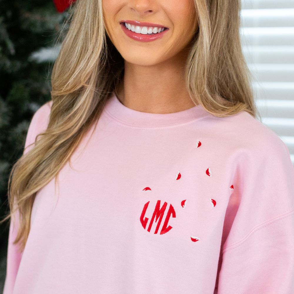 Monogrammed ‘Santa Sprinkles’ Crewneck Sweatshirt - United Monograms