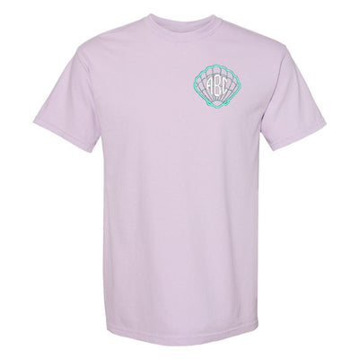 Monogrammed Seashell Comfort Colors T-Shirt - United Monograms