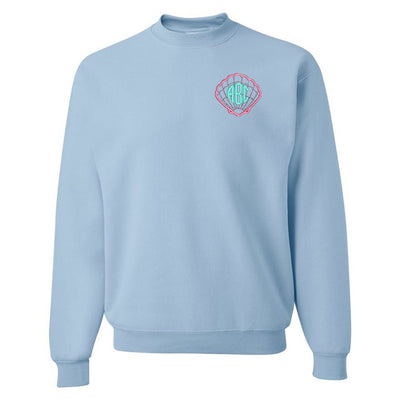 Monogrammed Seashell Crewneck Sweatshirt - United Monograms