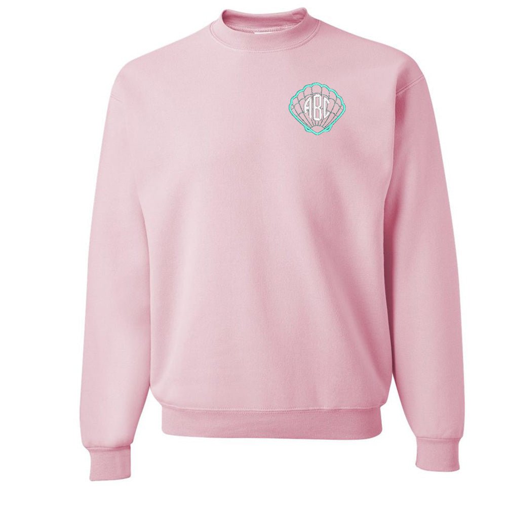 Monogrammed Seashell Crewneck Sweatshirt - United Monograms