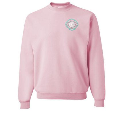 Monogrammed Seashell Crewneck Sweatshirt - United Monograms