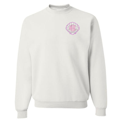Monogrammed Seashell Crewneck Sweatshirt - United Monograms