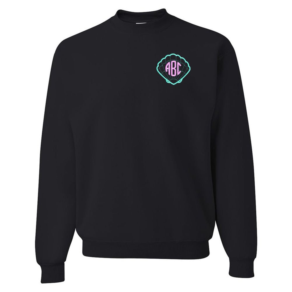 Monogrammed Seashell Crewneck Sweatshirt - United Monograms