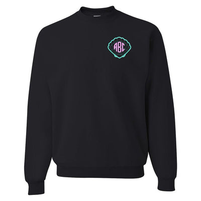Monogrammed Seashell Crewneck Sweatshirt - United Monograms