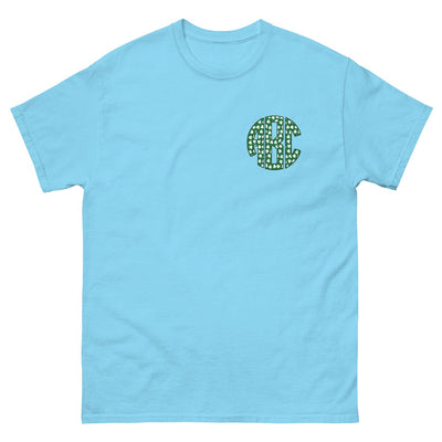 Monogrammed 'Shamrock Pattern' Big Print Basic T-Shirt - United Monograms