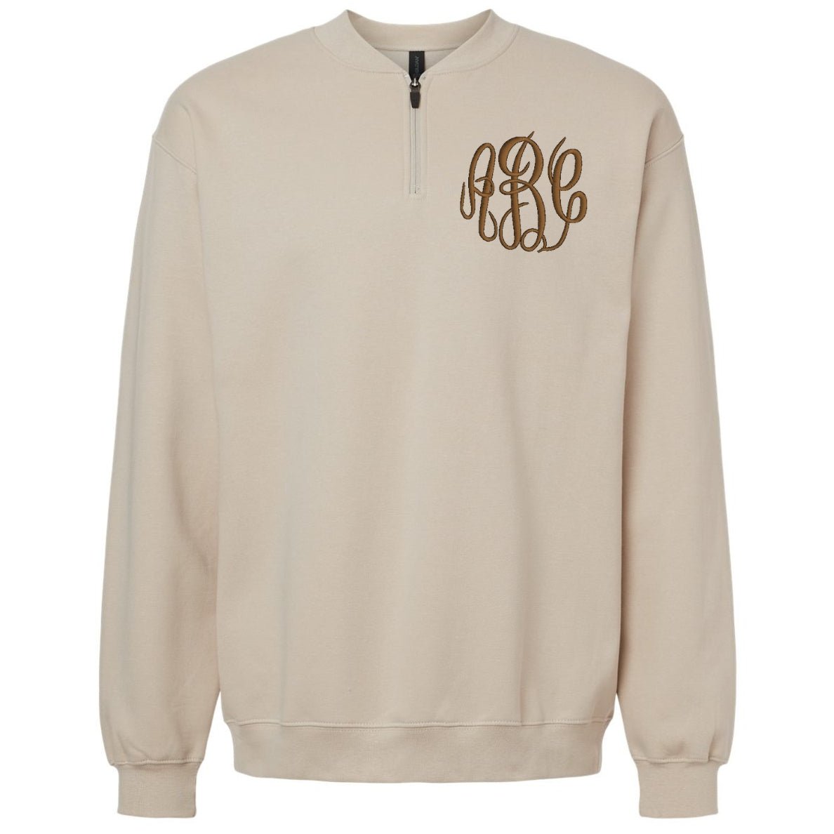 Monogrammed Short Zip Sweatshirt - United Monograms