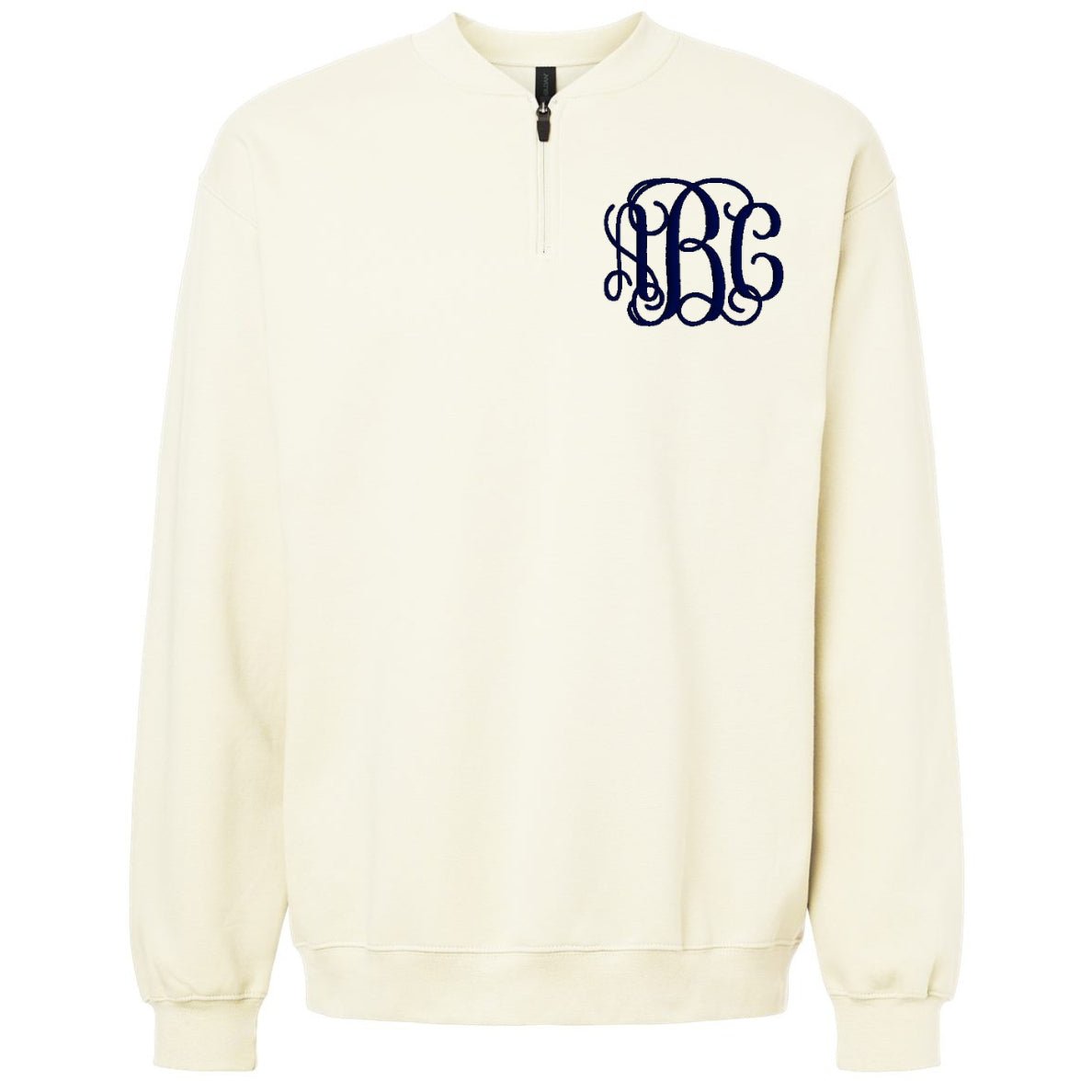 Monogrammed Short Zip Sweatshirt - United Monograms