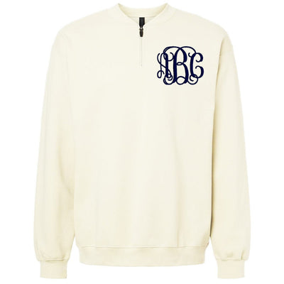 Monogrammed Short Zip Sweatshirt - United Monograms
