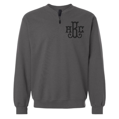 Monogrammed Short Zip Sweatshirt - United Monograms