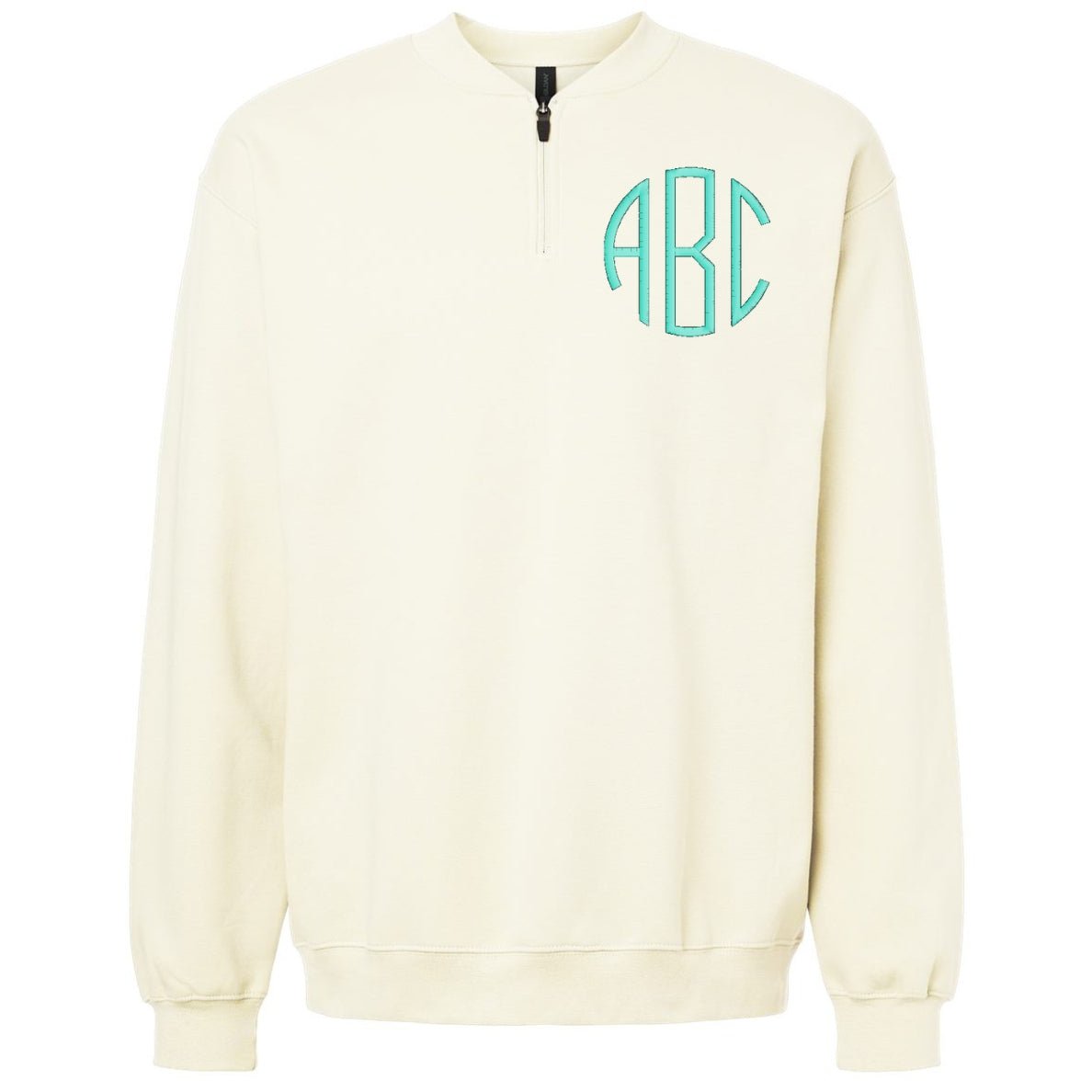 Monogrammed Short Zip Sweatshirt - United Monograms