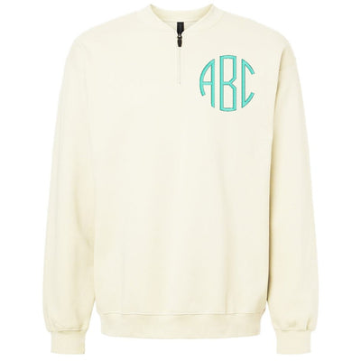 Monogrammed Short Zip Sweatshirt - United Monograms
