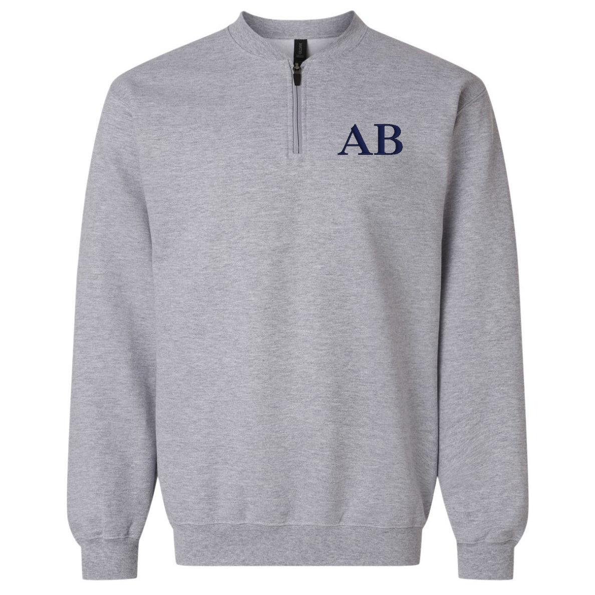 Monogrammed Short Zip Sweatshirt - United Monograms
