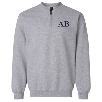 Monogrammed Short Zip Sweatshirt - United Monograms