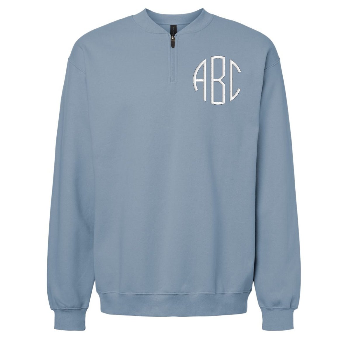 Monogrammed Short Zip Sweatshirt - United Monograms