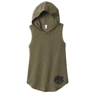 Monogrammed Sleeveless Hoodie - United Monograms