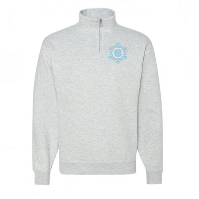 Monogrammed Snowflake Quarter Zip Sweatshirt - United Monograms