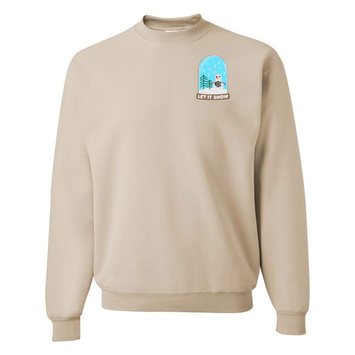Monogrammed Snowglobe Crewneck Sweatshirt - United Monograms