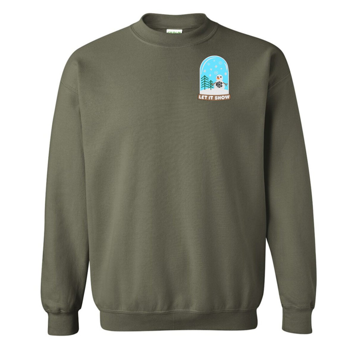 Monogrammed Snowglobe Crewneck Sweatshirt - United Monograms