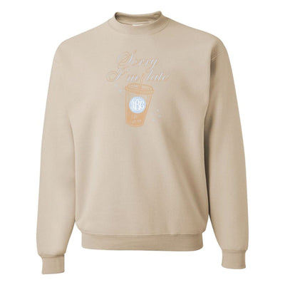 Monogrammed 'Sorry I'm Late' Crewneck Sweatshirt - United Monograms