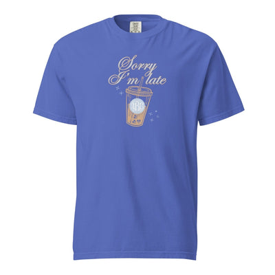 Monogrammed 'Sorry I'm Late' T-Shirt - United Monograms