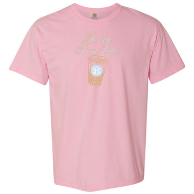 Monogrammed 'Sorry I'm Late' T-Shirt - United Monograms