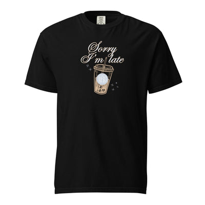 Monogrammed 'Sorry I'm Late' T-Shirt - United Monograms