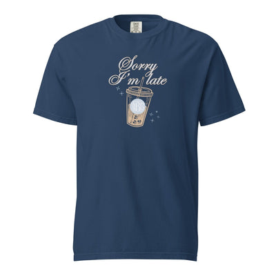 Monogrammed 'Sorry I'm Late' T-Shirt - United Monograms