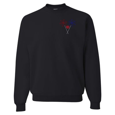 Monogrammed Sparklers Crewneck Sweatshirt - United Monograms