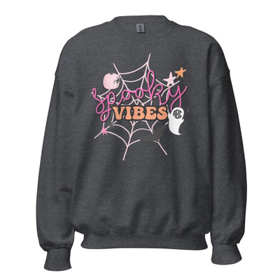Monogrammed 'Spooky Vibes' Crewneck Sweatshirt - United Monograms