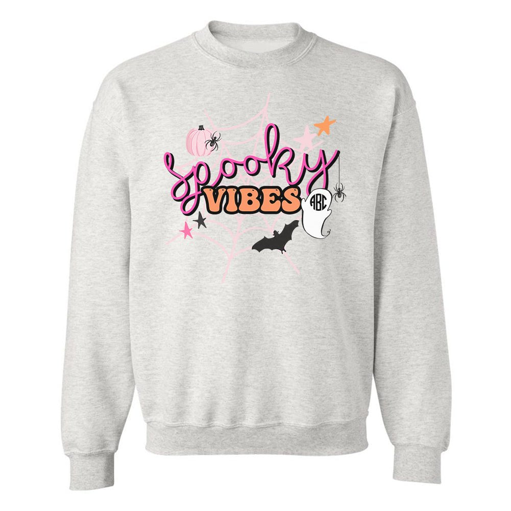 Monogrammed 'Spooky Vibes' Crewneck Sweatshirt - United Monograms