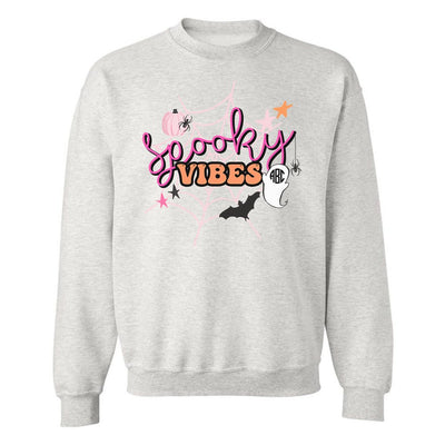 Monogrammed 'Spooky Vibes' Crewneck Sweatshirt - United Monograms