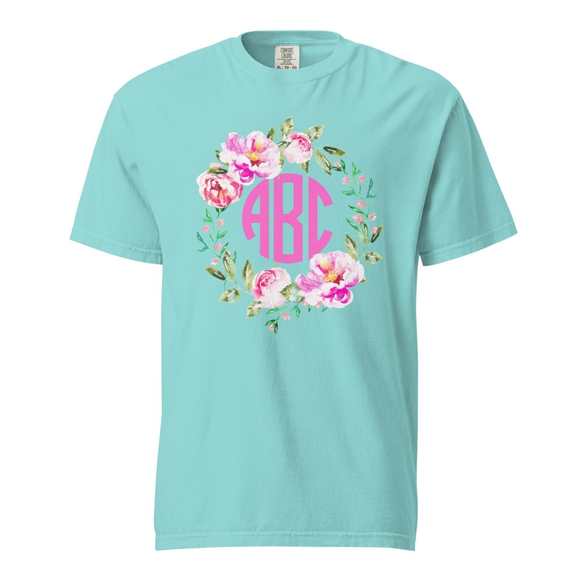 Monogrammed 'Spring Flowers' T-Shirt - United Monograms