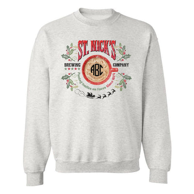 Monogrammed 'St. Nick's Brewing Co.' Crewneck Sweatshirt - United Monograms
