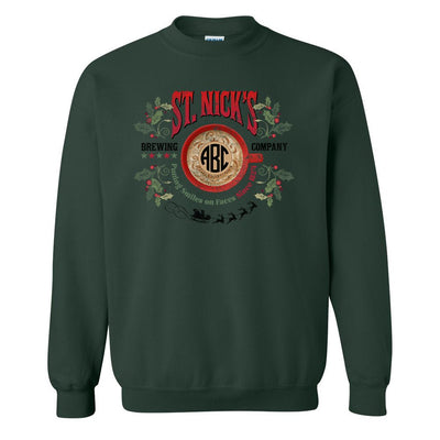 Monogrammed 'St. Nick's Brewing Co.' Crewneck Sweatshirt - United Monograms