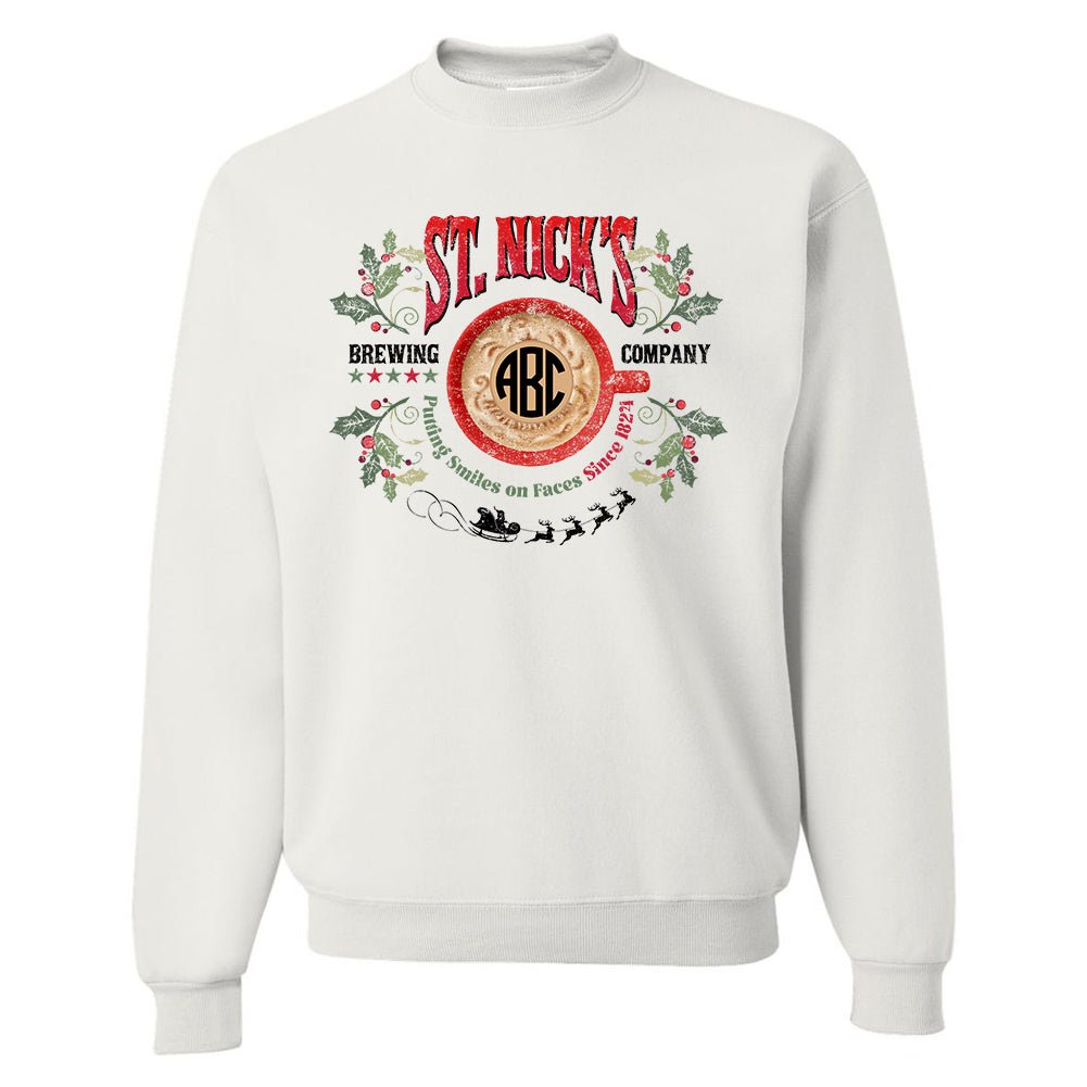 Monogrammed 'St. Nick's Brewing Co.' Crewneck Sweatshirt - United Monograms