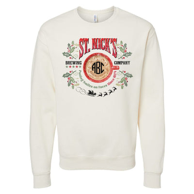 Monogrammed 'St. Nick's Brewing Co.' Crewneck Sweatshirt - United Monograms
