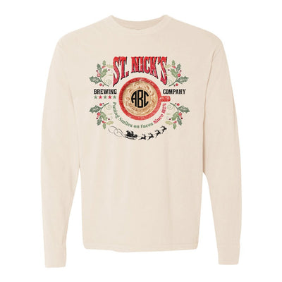 Monogrammed 'St. Nick's Brewing Co.' Long Sleeve T-Shirt - United Monograms