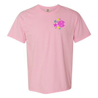 Monogrammed Stars Comfort Colors T-Shirt - United Monograms