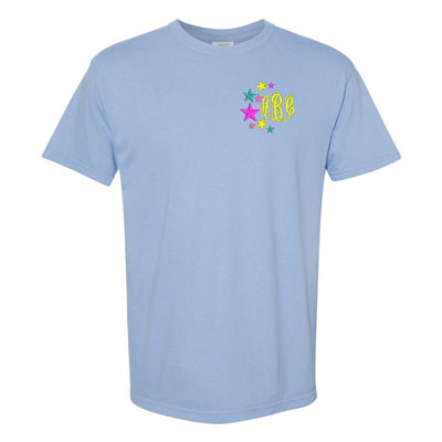 Monogrammed Stars Comfort Colors T-Shirt - United Monograms