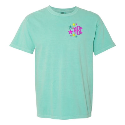 Monogrammed Stars Comfort Colors T-Shirt - United Monograms