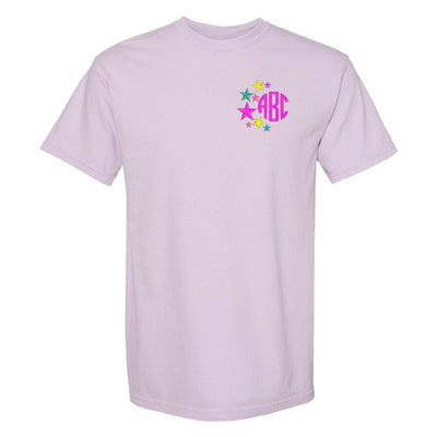 Monogrammed Stars Comfort Colors T-Shirt - United Monograms
