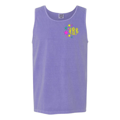 Monogrammed Stars Comfort Colors Tank Top - United Monograms