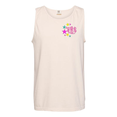 Monogrammed Stars Comfort Colors Tank Top - United Monograms