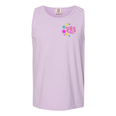 Monogrammed Stars Comfort Colors Tank Top - United Monograms