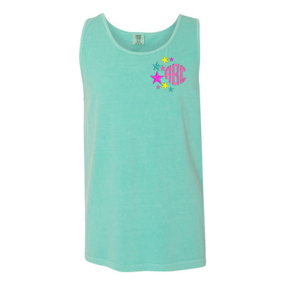 Monogrammed Stars Comfort Colors Tank Top - United Monograms