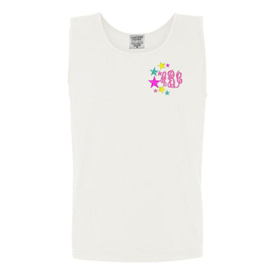 Monogrammed Stars Comfort Colors Tank Top - United Monograms