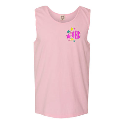 Monogrammed Stars Comfort Colors Tank Top - United Monograms