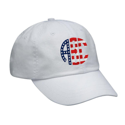 Monogrammed Stars & Stripes Baseball Hat - United Monograms